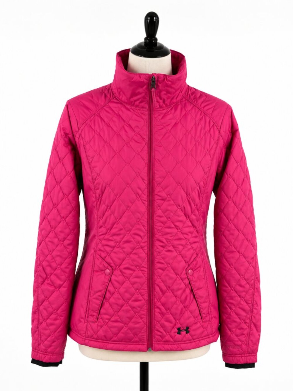 Under Armour ColdGear Pink Quilted Full Zip Jacket Size Medium